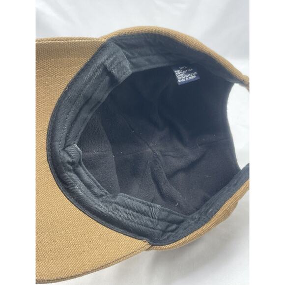 Light‎ Brown Duluth Trading Company Hat Embroidered Logo Adjustable Felt Lined - Picture 9 of 9